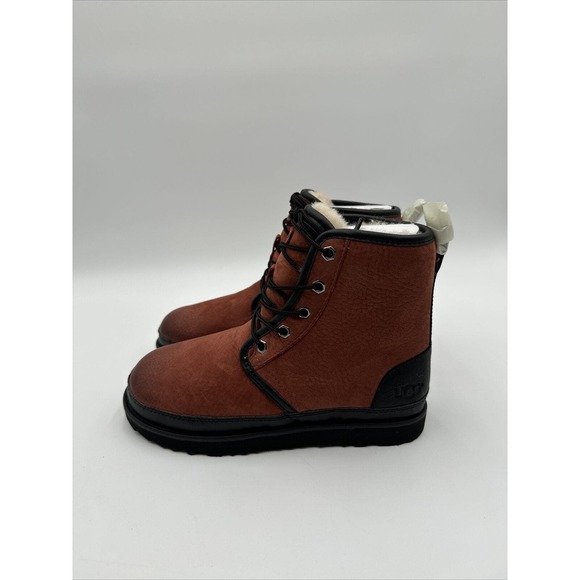UGG HARKLEY WATERPROOF RED OXIDE LEATHER MEN\'S HIKING BOOTS SIZE US 5/ UK 4